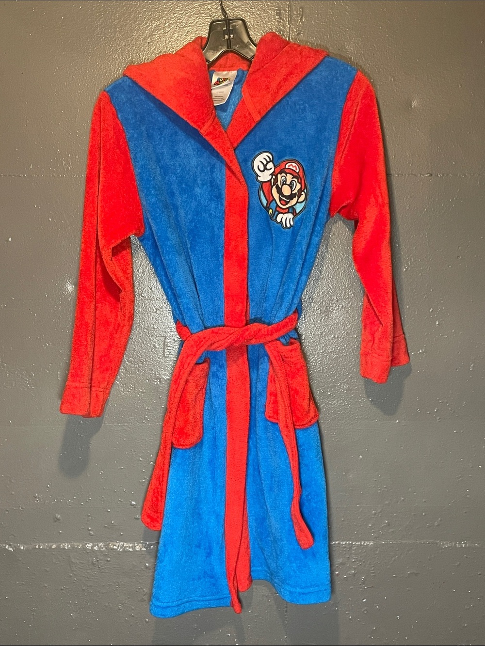 Nintendo Super Mario Hooded Robe - Red & Blue